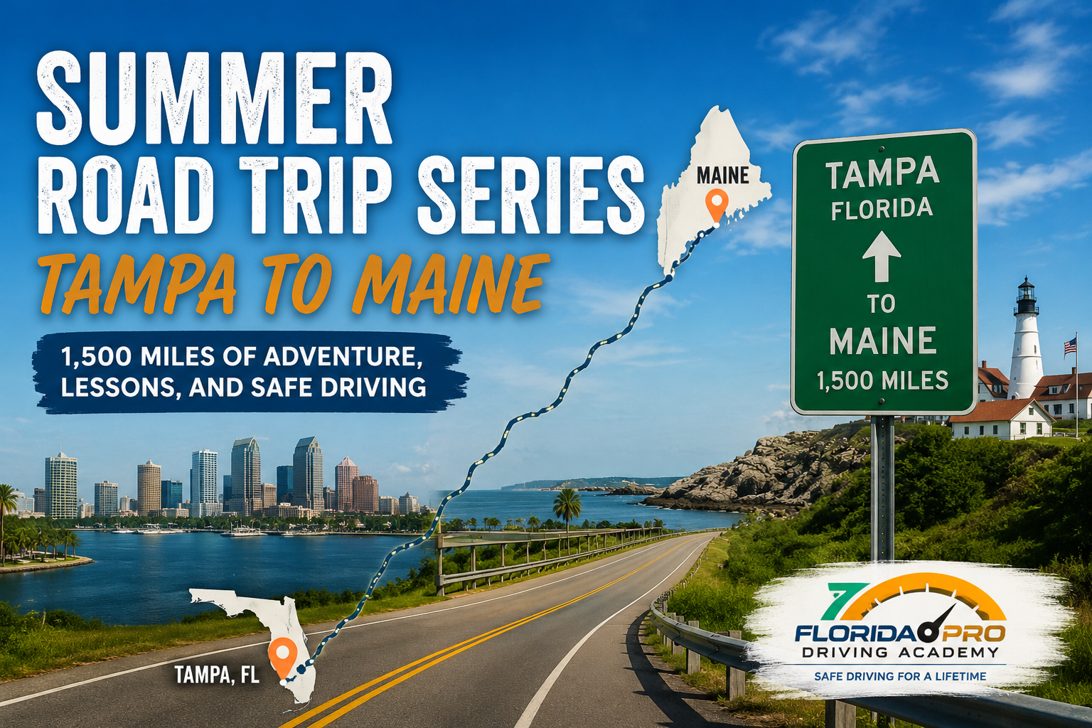 You are currently viewing Planning a Summer Road Trip: Preparing for a 1,500-Mile Drive from Florida to Maine